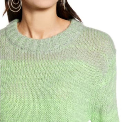 Treasure & Bond NEW Green Space Dye Pullover Size SMALL oversized Ombre cozy