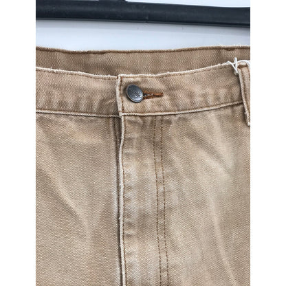 Dickies Straight Leg Khaki Work Pants Button & Zip Fly Tan 38 X 32