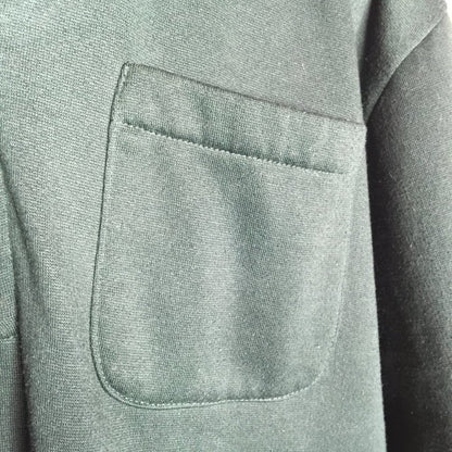 Haband  Long Sleeve Activewear Jacket Front Pocket Green Full zip Medium