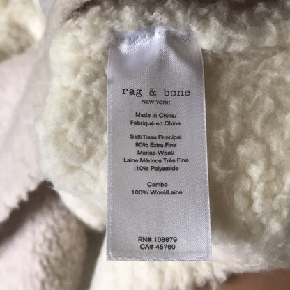 Rag & Bone NWT Davis Wool Crew Color Block Sweater XXS warm two tone