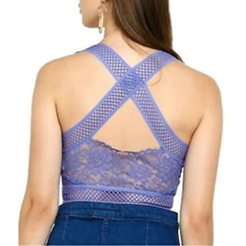 Free People SUMMER Intimately Sitting Pretty Brami Bralette Camisole Small Blue