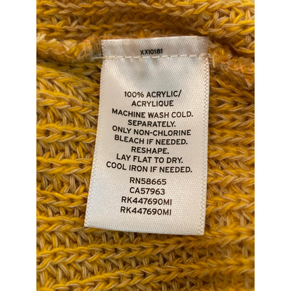 Abound Crop Pullover Crew Neck Sweater Size XL/Extra Large in Yellow Bamboo NWT