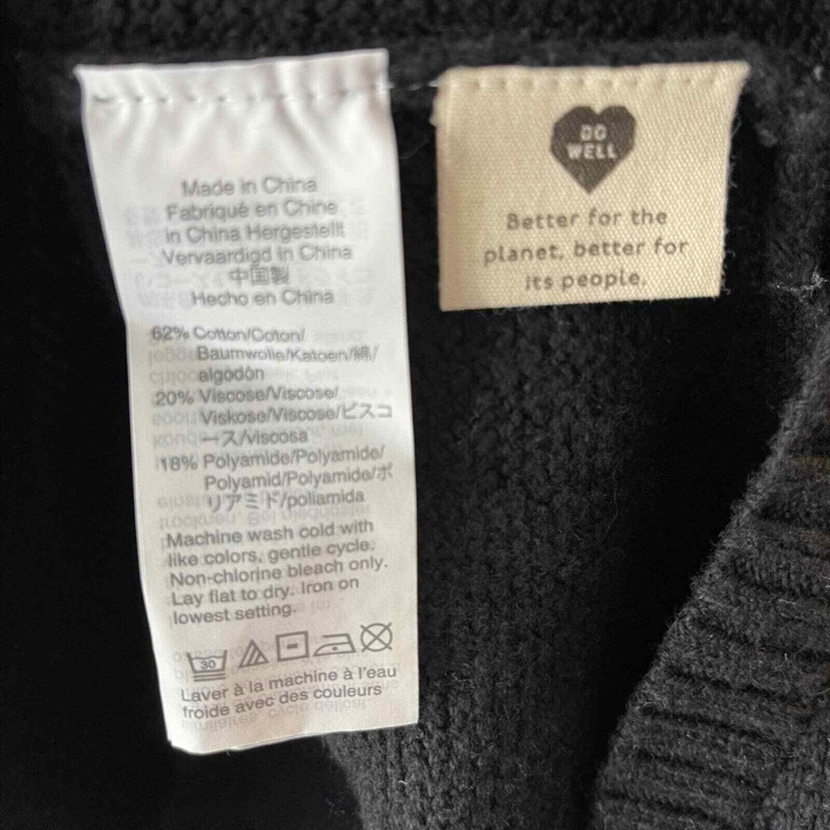 Madewell Women's Black Chronicle Texture Pullover Sweater eXTRA Small NEW XS
