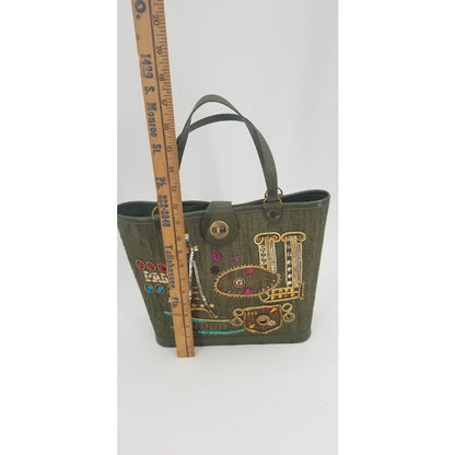 Vintage 1950s Paris travel bag purse handbag similar to Enid Collins