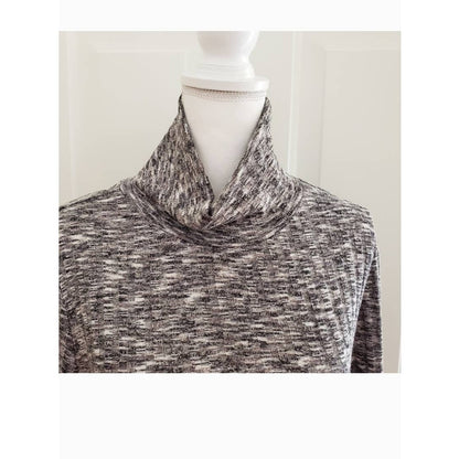 14th and Union gray Mélange Marled Rib Turtleneck long sleeve sweater medium NEW