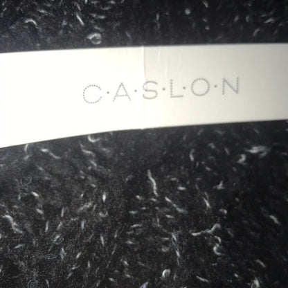 Caslon NEW Black Brushed V-Neck Sweater Small Long Sleeve Knit  Winter Casual