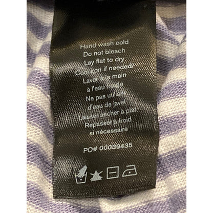 Rag & Bone Linen Blend Round Neck Tunic Top Sz 2XL Dusk Lavender Air Stripe NWT