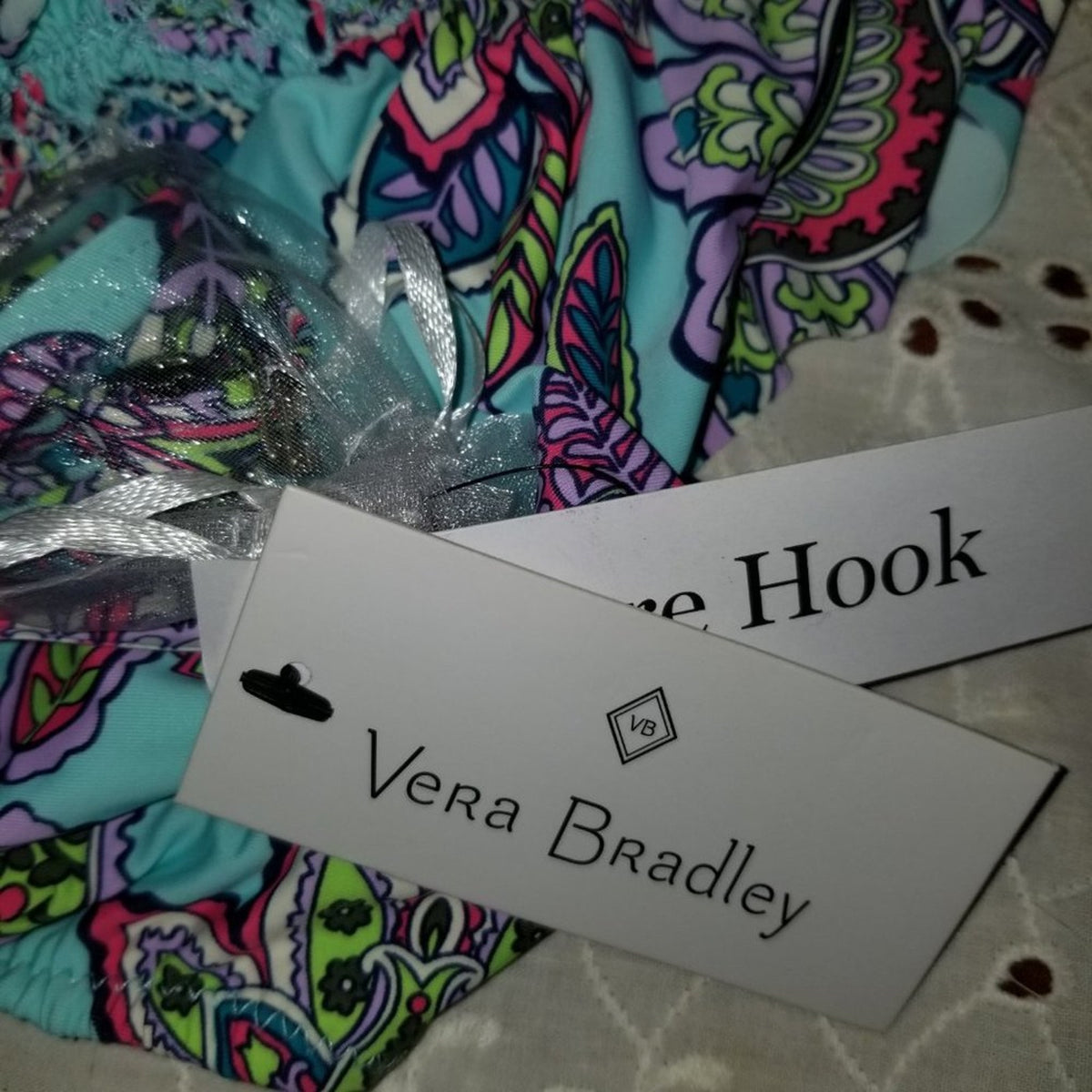 Vera Bradley Bikini Top Swimsuit Desert Floral Size Medium