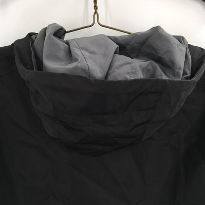 Noize Windbreaker Techno Bonded Hooded Rain Jacket Long Sleeve Black SZ X-Large