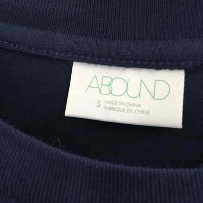 Abound Women's Club Open Book Graphic Crew Neck T Shirt Blue Size Small NWT