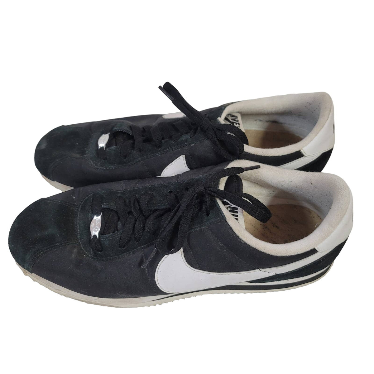 Nike 317249-012 Cortez Basic Nylon 2010 Size 13 Black White PreOwned Kendrick