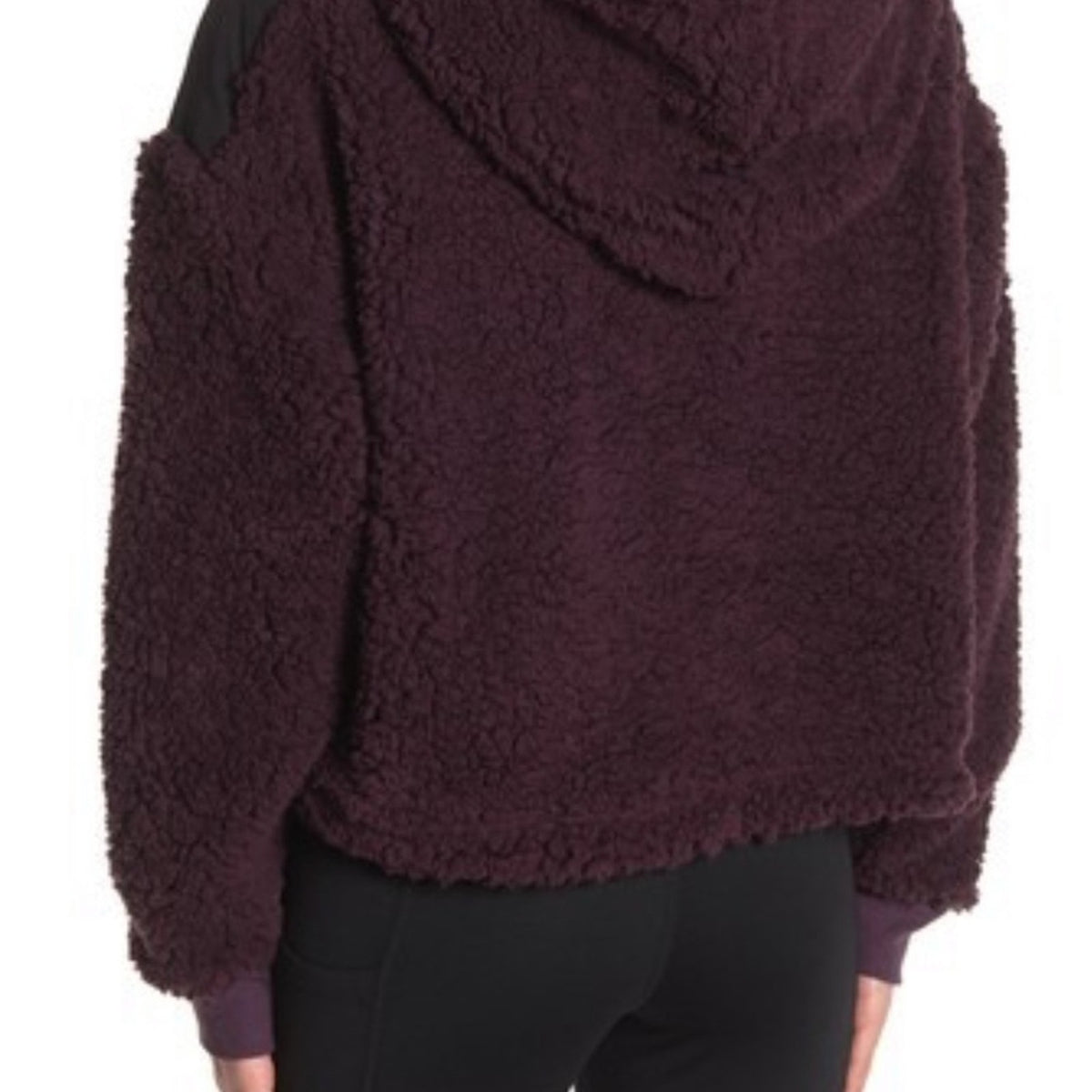 Z by Zella Sheila Fleece Hooded Purple Plum Size Medium winter