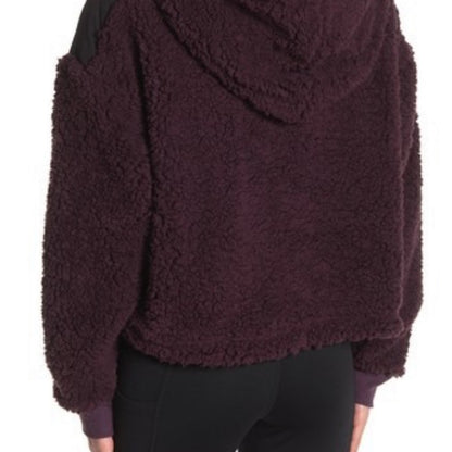 Z by Zella Sheila Fleece Hooded Purple Plum Size Medium winter