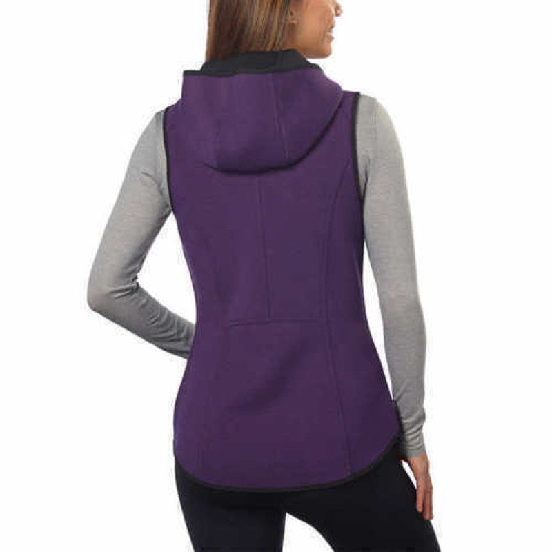Gerry Lightweight Full Zip Hooded Vest Purple Size Small NWT