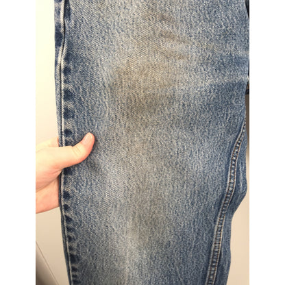 Levi's 505 Vintage Straight Fit 36" x 32" Pants Trouser 12" Rise Blue Jean Denim