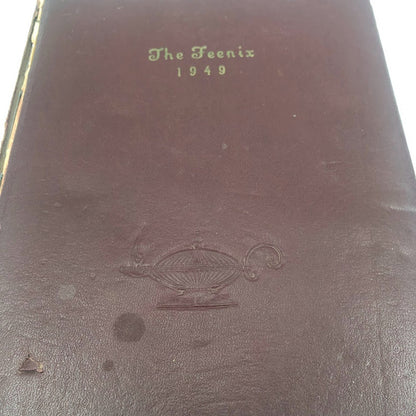 The Teenix 1949 Yearbook Denton North Carolina Sara Harrison Leather Ephemera