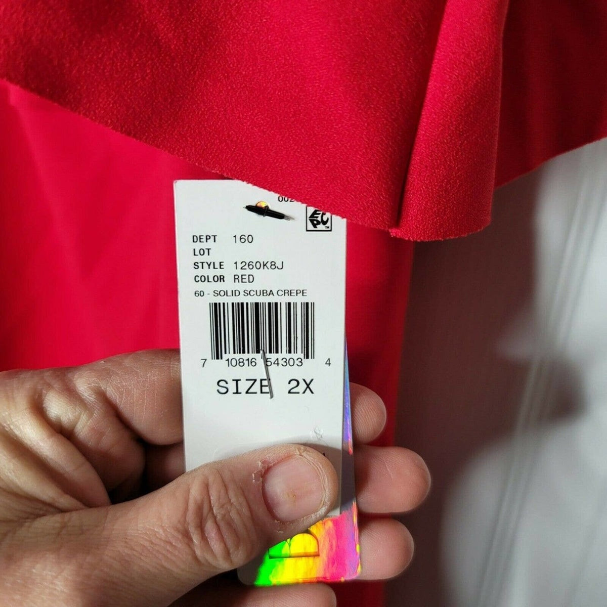 Bcx Stretch Party Cocktail Bodycon Dress Off-Shoulder Back Zipper Red Size 2X