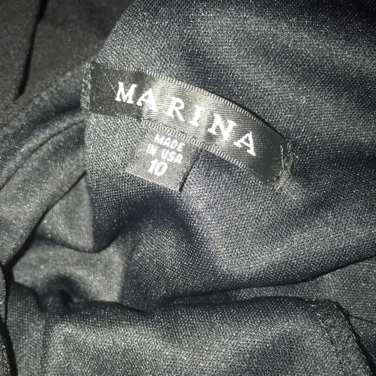 Marina NEW Black V Neck Dolman Sleeve Jumpsuit Size 10