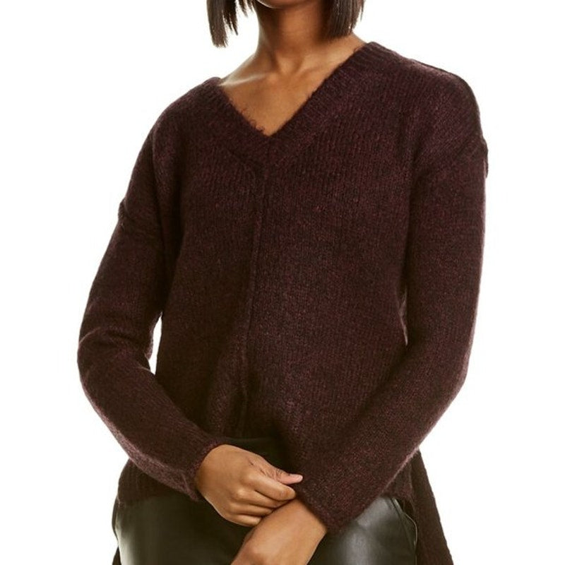 Habitual NWT Emmy Mohair/Wool-Blend V-Neck Sweater Size Medium