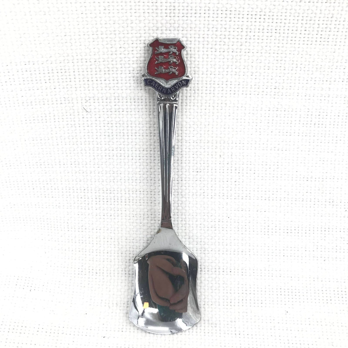 Triple Lion Square bowl Shaped Shovel Sugar Spoon Caernarvon