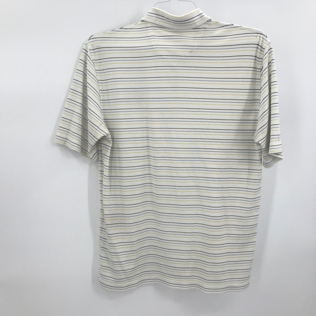 LOT GOLF MEDIUM Short Sleeve Striped 4 Polo Shirts Collared Neck