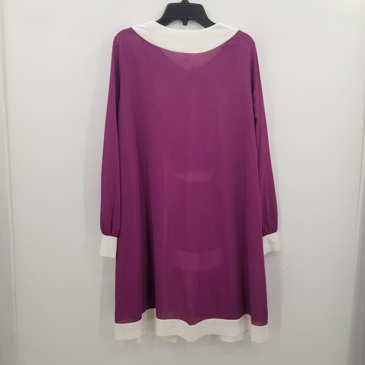 Mary Barron VINtage 3 Piece Pajama Lounge Set Pants Top Robe Purple Cream MEDIUM