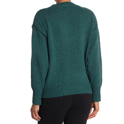 Abound Weekend V-Neck Flecked Sweater Sz XL/Extra Large in Teal Cyrus Nep NWT