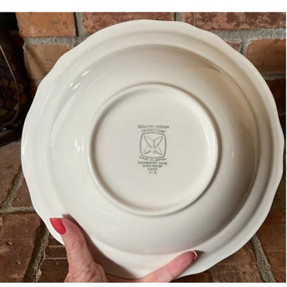 Sears Country French Vintage Ironstone China Coupe Cereal Bowl Replacement LOT 2
