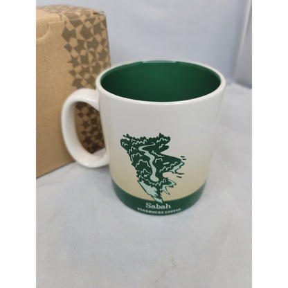 STARBUCKS SABAH MALAYSIA Coffee Mug 16oz Global Icon City Collector NEW