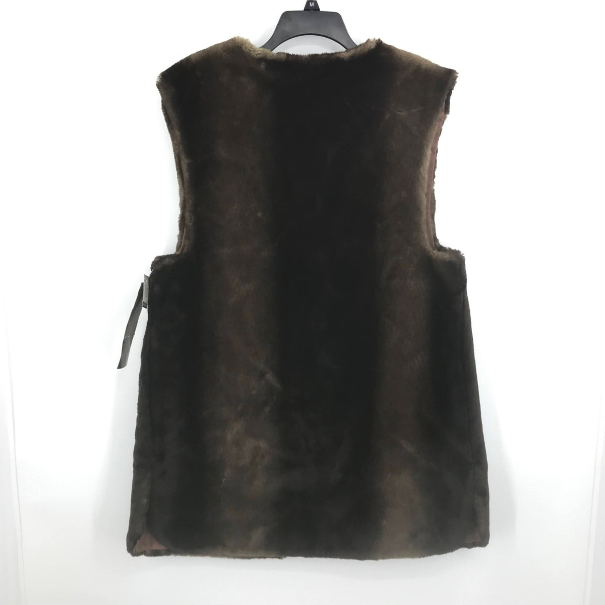 NAMAN  vintage Cheetahsport  Brown Faux Fur Vest Sleeveless Medium NWT