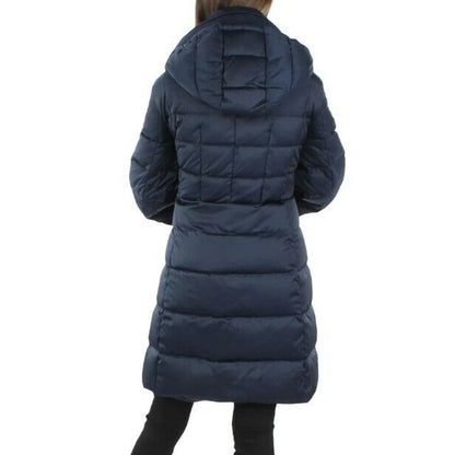 T. Tahari Winter Long Puffer Down Coat Outerwear SMALL NEW JACKET Mystic Blue
