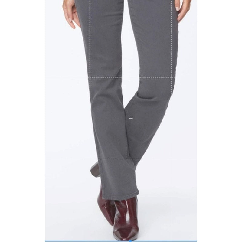 NYDJ Women's Jeans Marilyn Straight Leg Size 2 Vintage Pewter Gray NWT