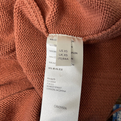 Free People Knockout Swit Slip on Medium Sun Blossom Mini Dress NEW kNIT Orange