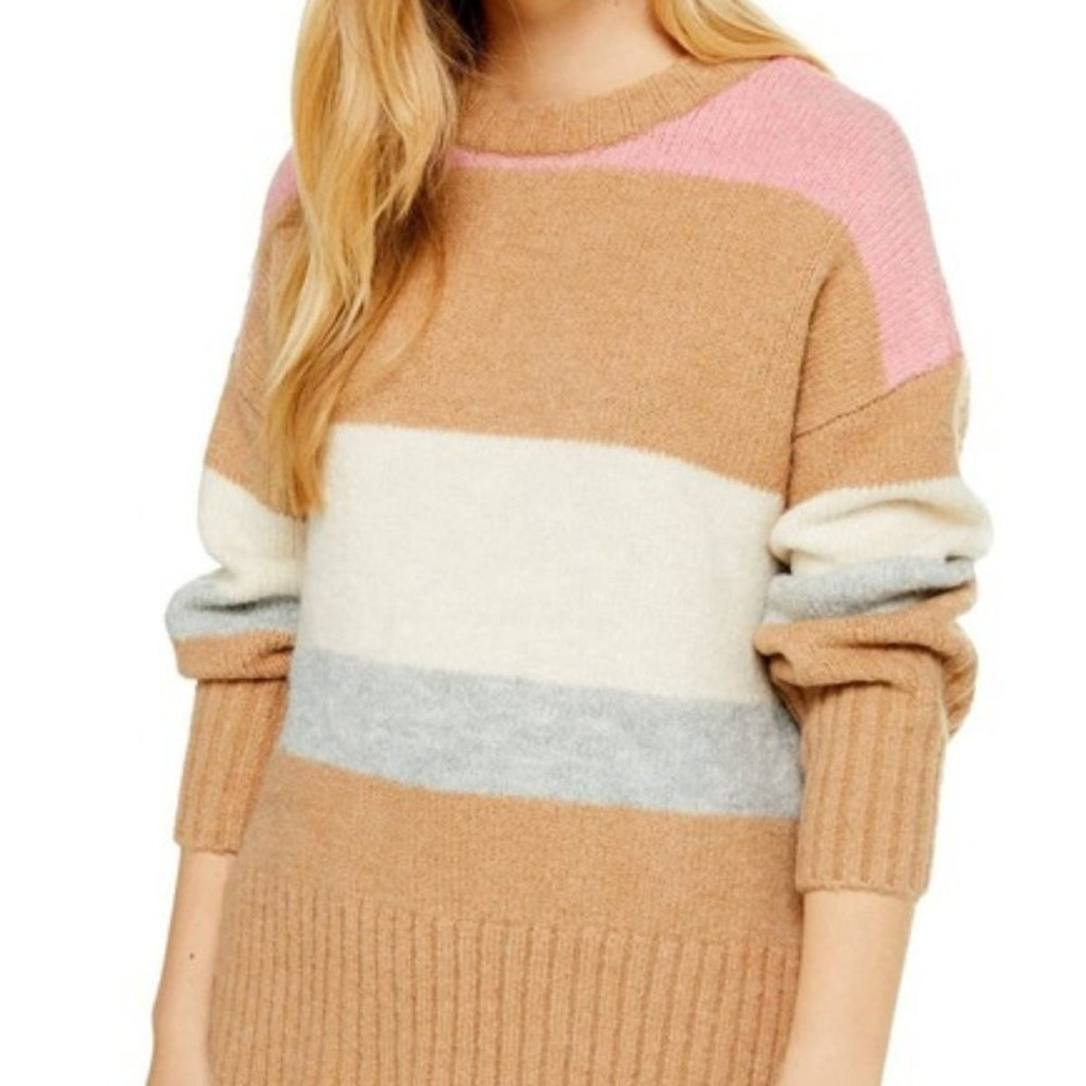 TOPSHOP Pullover Sweater Crew Neck Long Sleeve Size 12