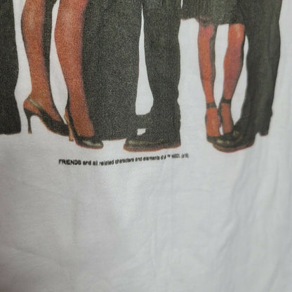 Tultex Friends TV White Lineup Photo T- Shirt Women & Juniors Short Sleeve Small