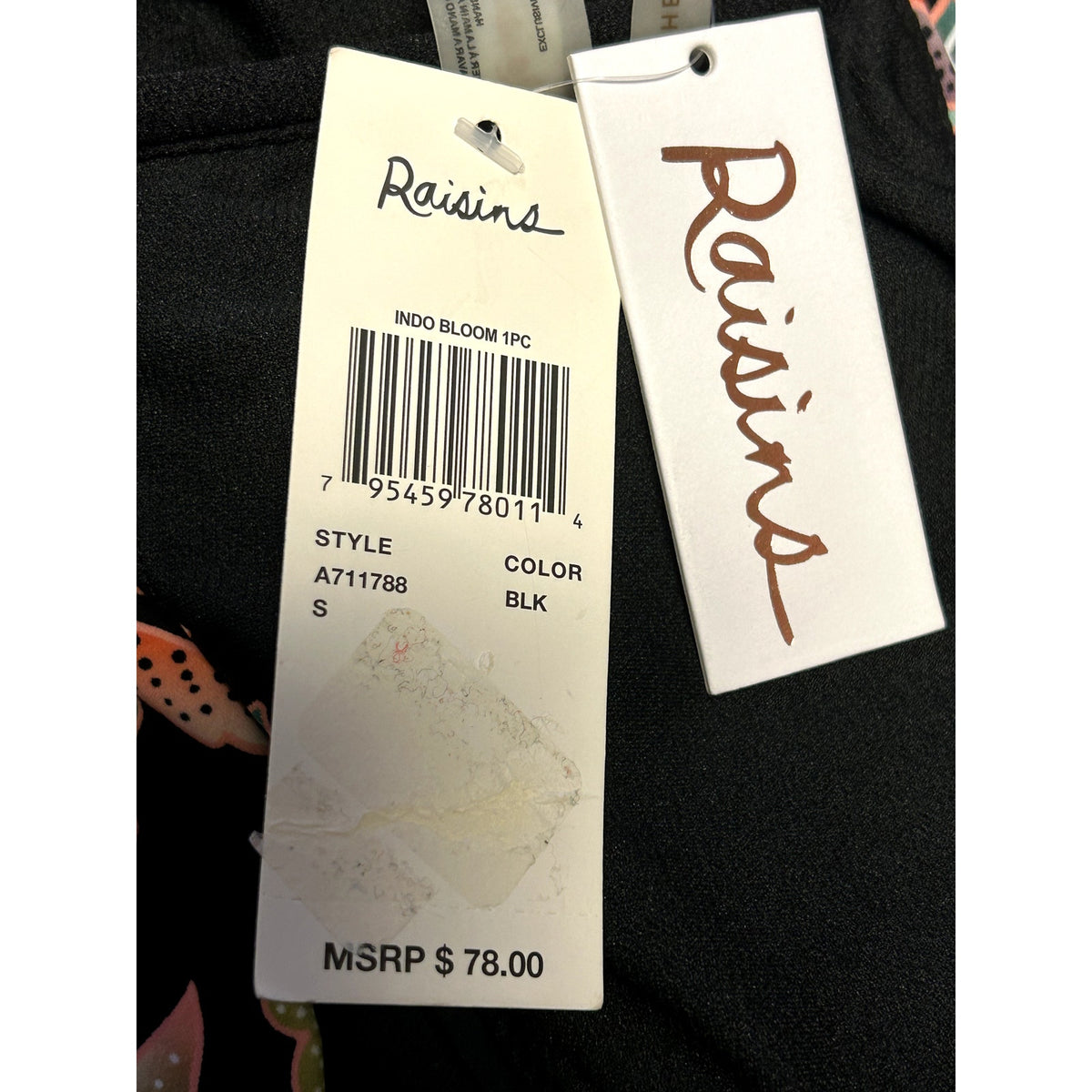 Raisins NWT Indo Bloom Puerto Vallarta Cheeky One-Piece Swimsuit Size Small