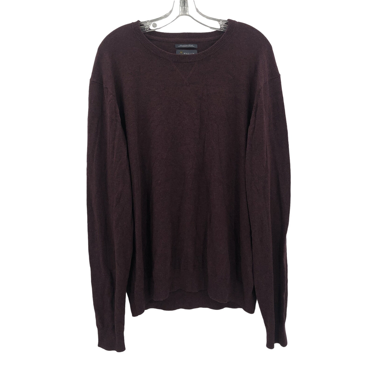 Wallin & Bras Men's Crew Neck Knitted Sweater Long Sleeves Brown Size XL NWTf