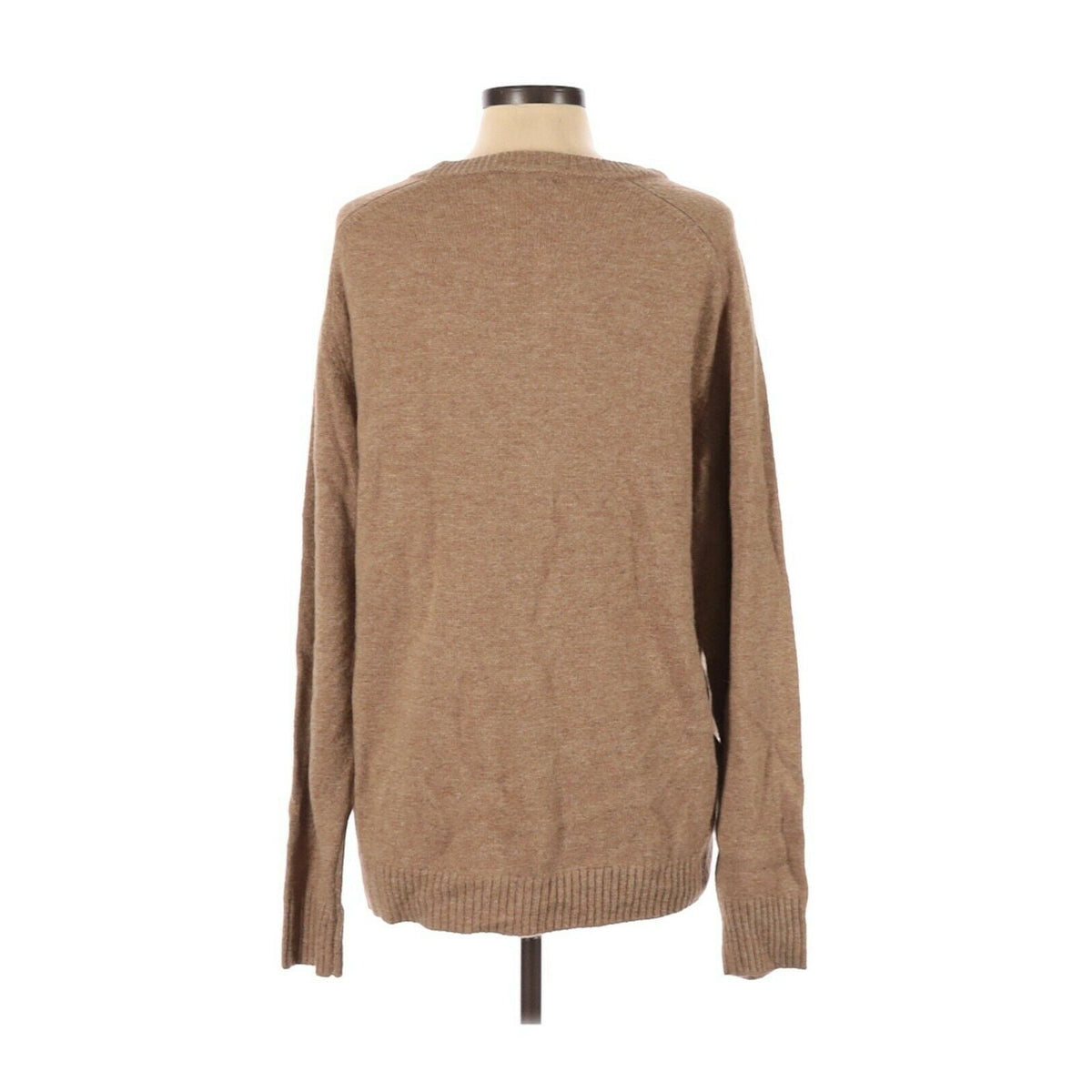 Hope NWT Pullover Sweater Long Sleeve Ribbed Cuff Crew Neck Tan Size 42
