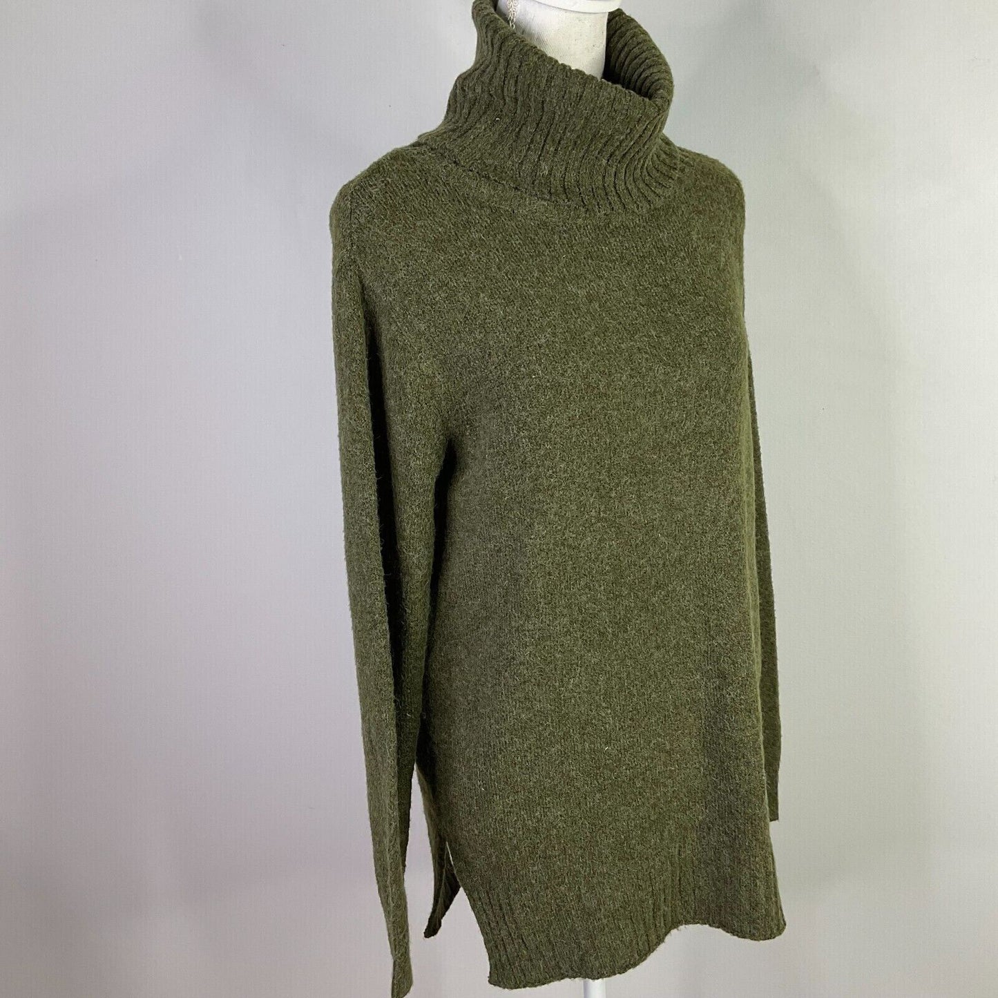 BP. Longline Turtleneck Sweater Sz XS/Extra Small in Olive Night NWT