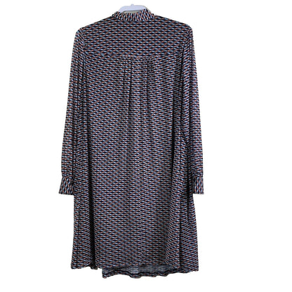Maree Pour Toi A-Line Tie V-Neck Dress Size 20 Black and Multicolor Print NWT