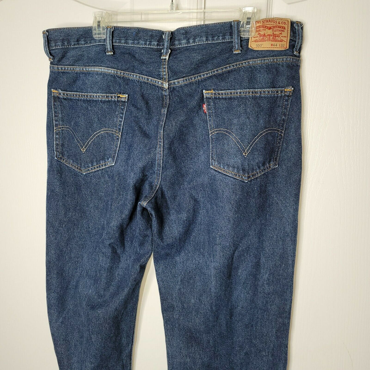 LEVI LEVIS 550 RELAXED FIT MEN'S JEANS SIZE 44" X 32" RED TAB Big Tall