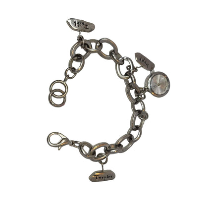 Vintage Charm bracelet watch stainless steel HOPE INSPIRE FAITH