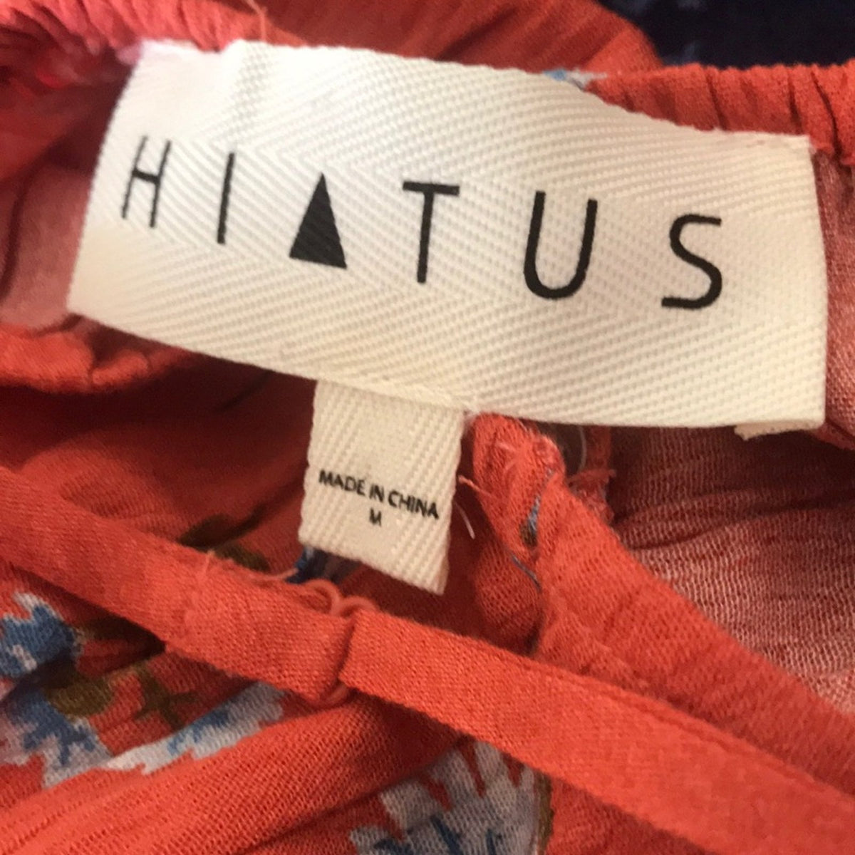 Hiatus New Orange Floral 90s Tank Dress Medium