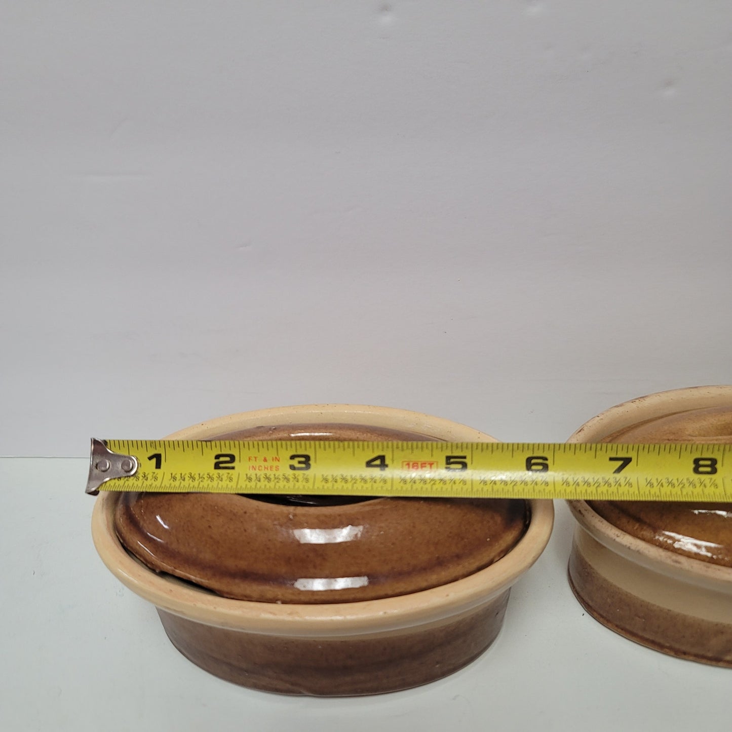 La Bourguignonne 6" Terrine Dutch Oven Stoneware Made in France - Set of 2