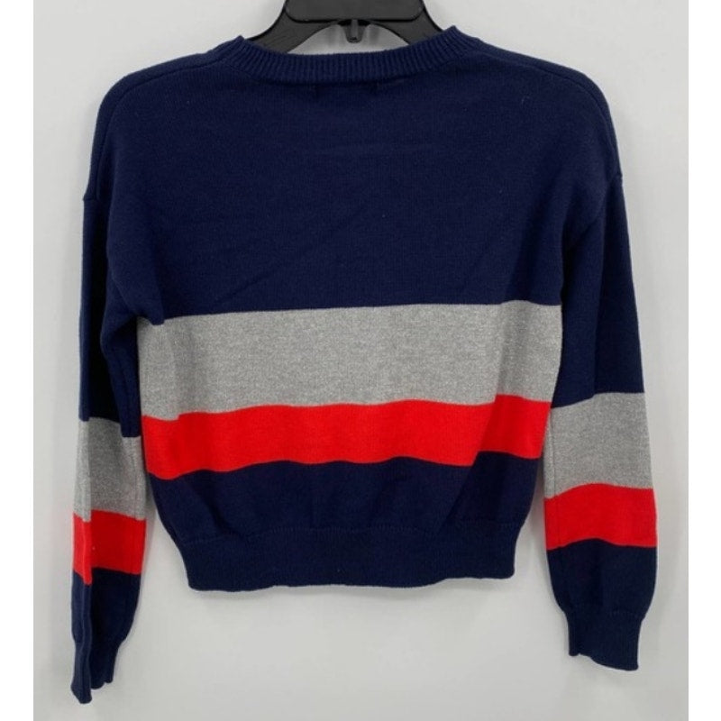 Harper Canyon Long Sleeve Sweater Extra Large Navy Peacock NWT Sparkly Stripe