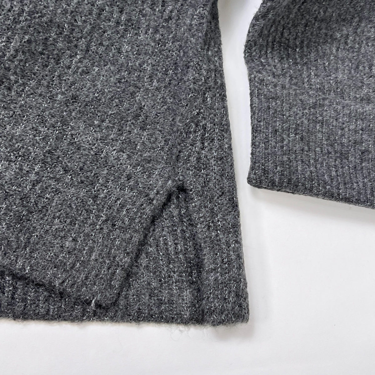 Topshop Funnel Neck Sweater Dress Size 8-10 Gray NWT Cuffed Ribbed Relaxed Fit