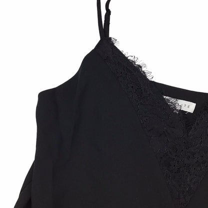 Socialite Lace Trim Camisole Extra Small/XS Black NWT Adjustable Straps Lined