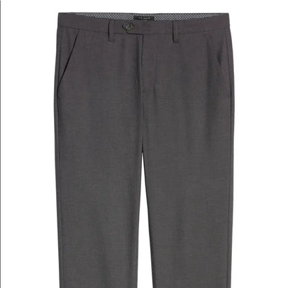 Ted Baker Slim Fit Classic Grey Dress Pants 40R 32" Inseam 40" Waist