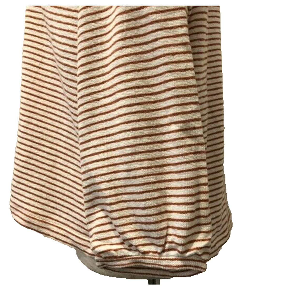 Madewell V-Neck Bubble-Sleeve Top M3092 Size Large Mystique Stripe Cider NWT
