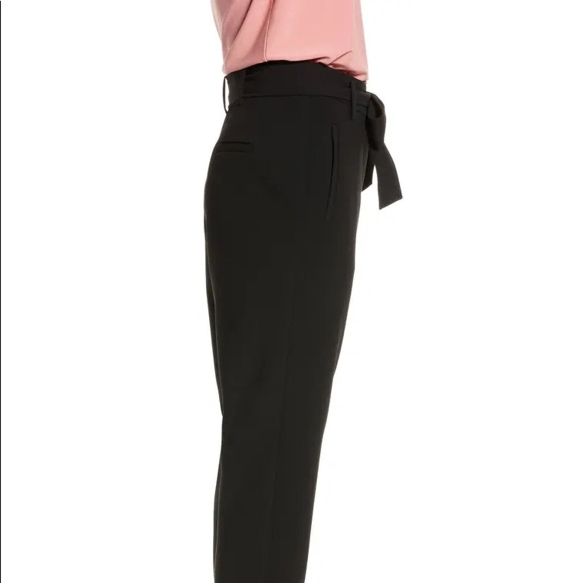 Suvimuga Black Waist Tie Pants Size Extra Large